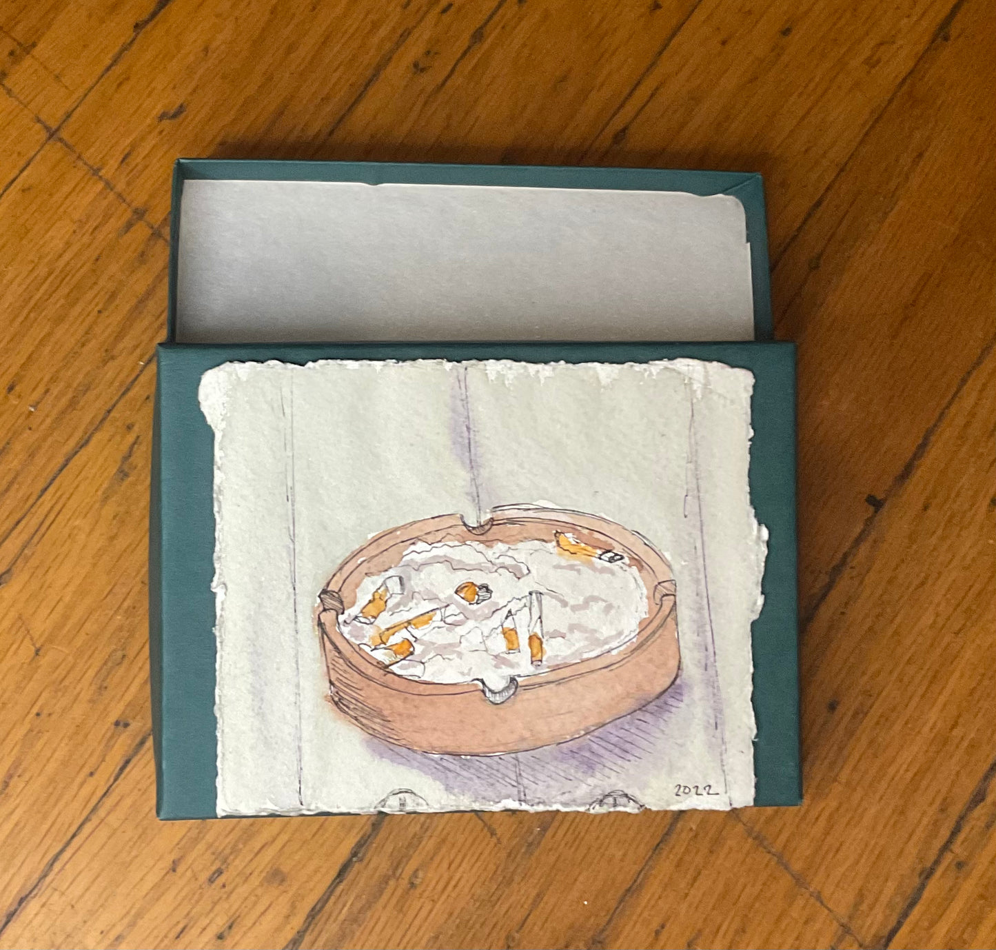 Ashes in Ink and watercolor